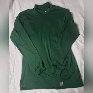 Nike Athletic Embroidered Logo Club Crew Neck Emerald Green Sweatshirt XXL